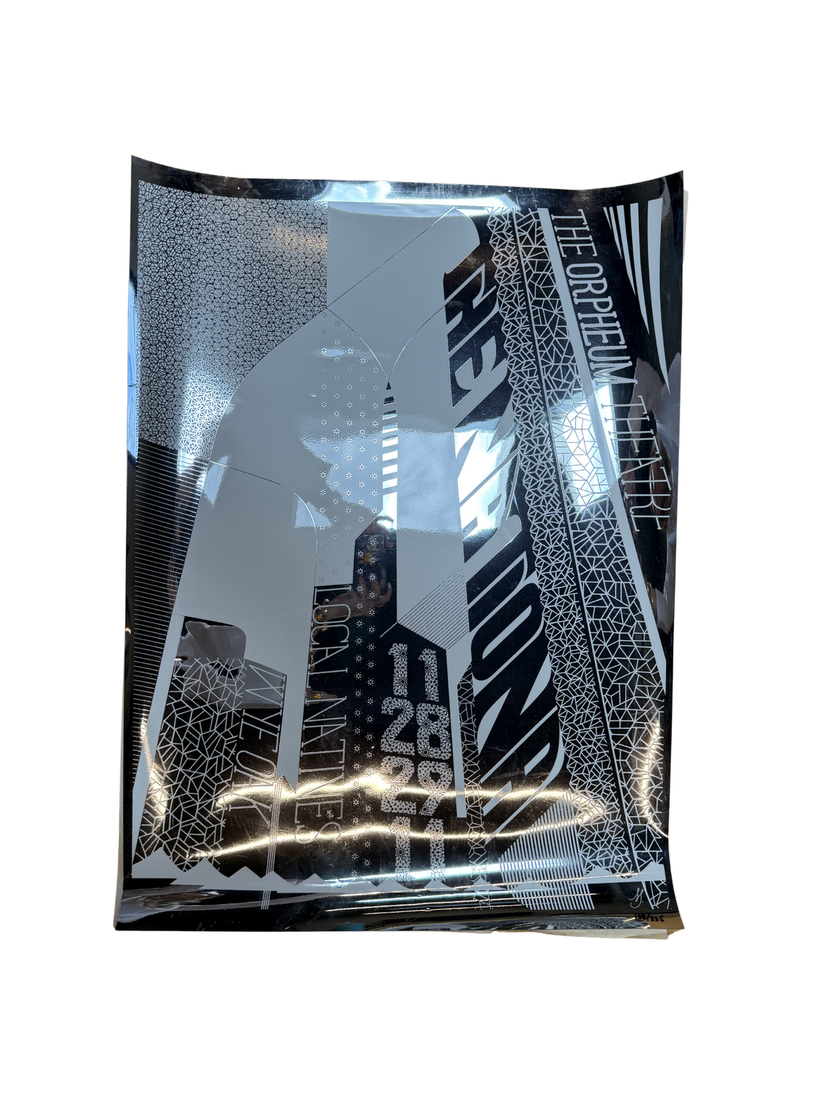 The National x Local Natives Silver Foil Poster (2011)